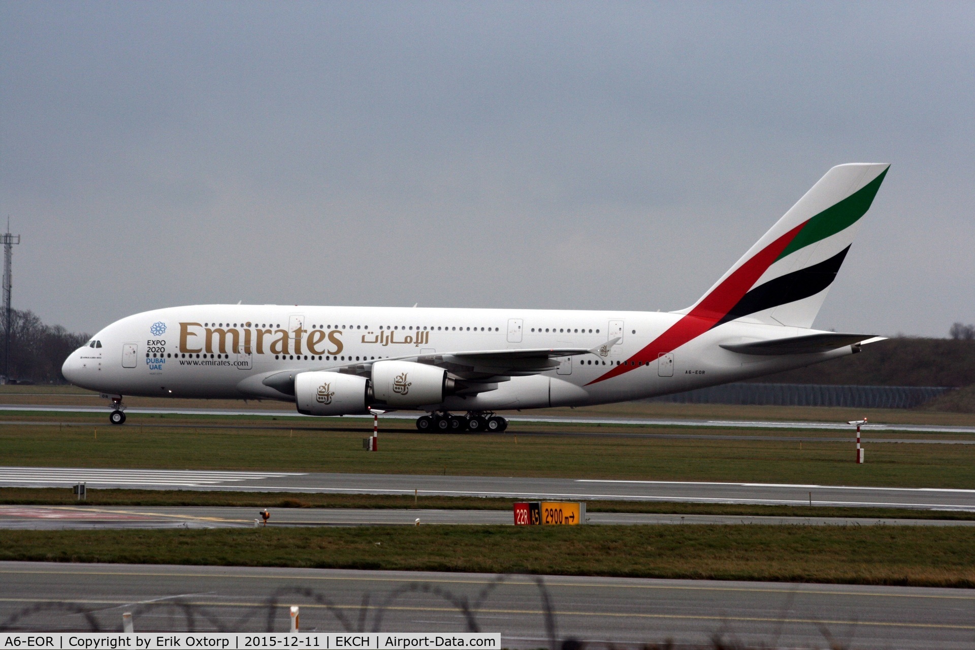 A6-EOR, 2015 Airbus A380-861 C/N 202, A6-EOR just arrived