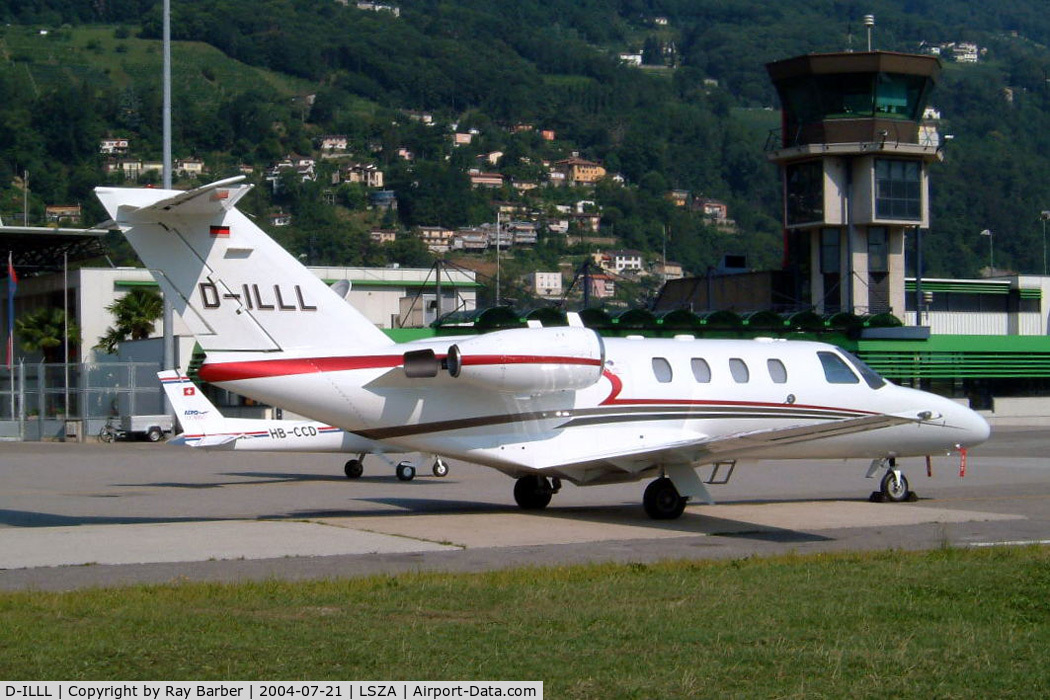 D-ILLL, 2003 Cessna 525 CitationJet CJ1 C/N 525-0518, Cessna Citationjet CJ1 [525-0518] Lugano~HB 21/07/2004