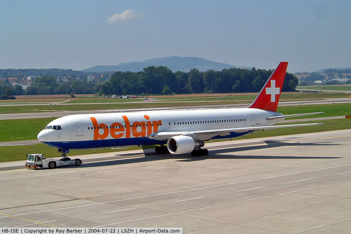 HB-ISE, 1997 Boeing 767-3Q8 C/N 27600, Boeing 767-3Q8ER [27600] (Belair Airlines) Zurich~HB 22/07/2004
