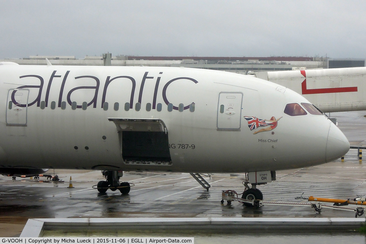 G-VOOH, 2015 Boeing 787-9 Dreamliner Dreamliner C/N 37968, Miss Chief is getting ready for the Atlantic crossing to SFO