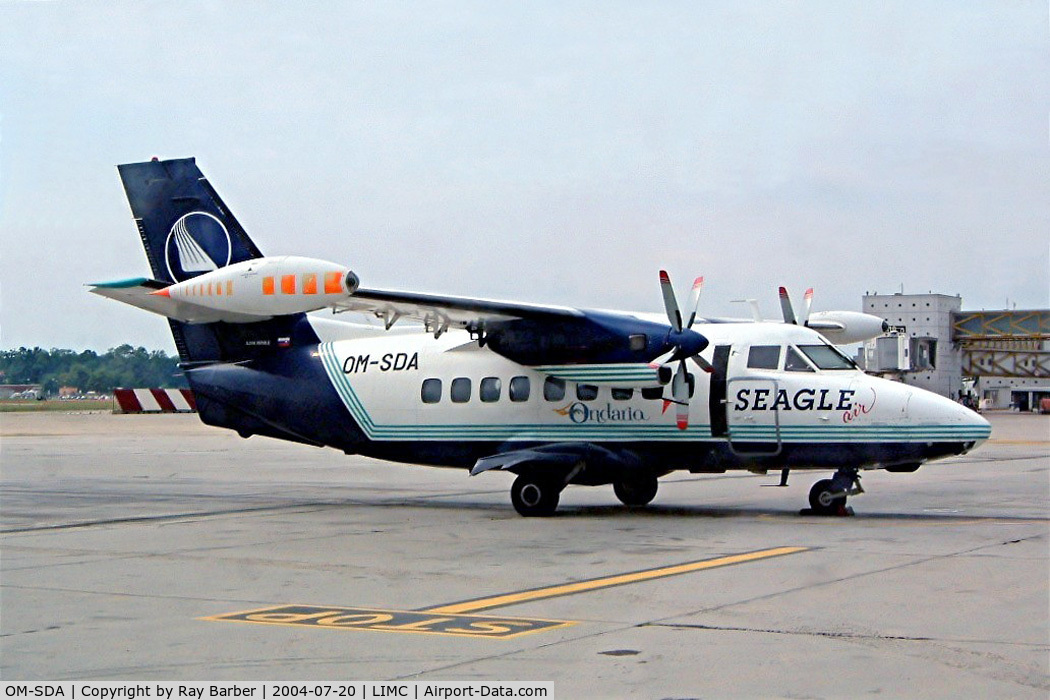 OM-SDA, 1987 Let L-410UVP-E Turbolet C/N 872006, LET L-410 UVP-E [872006] (Seagle Air) Milan-Malpensa~I 20/07/2004