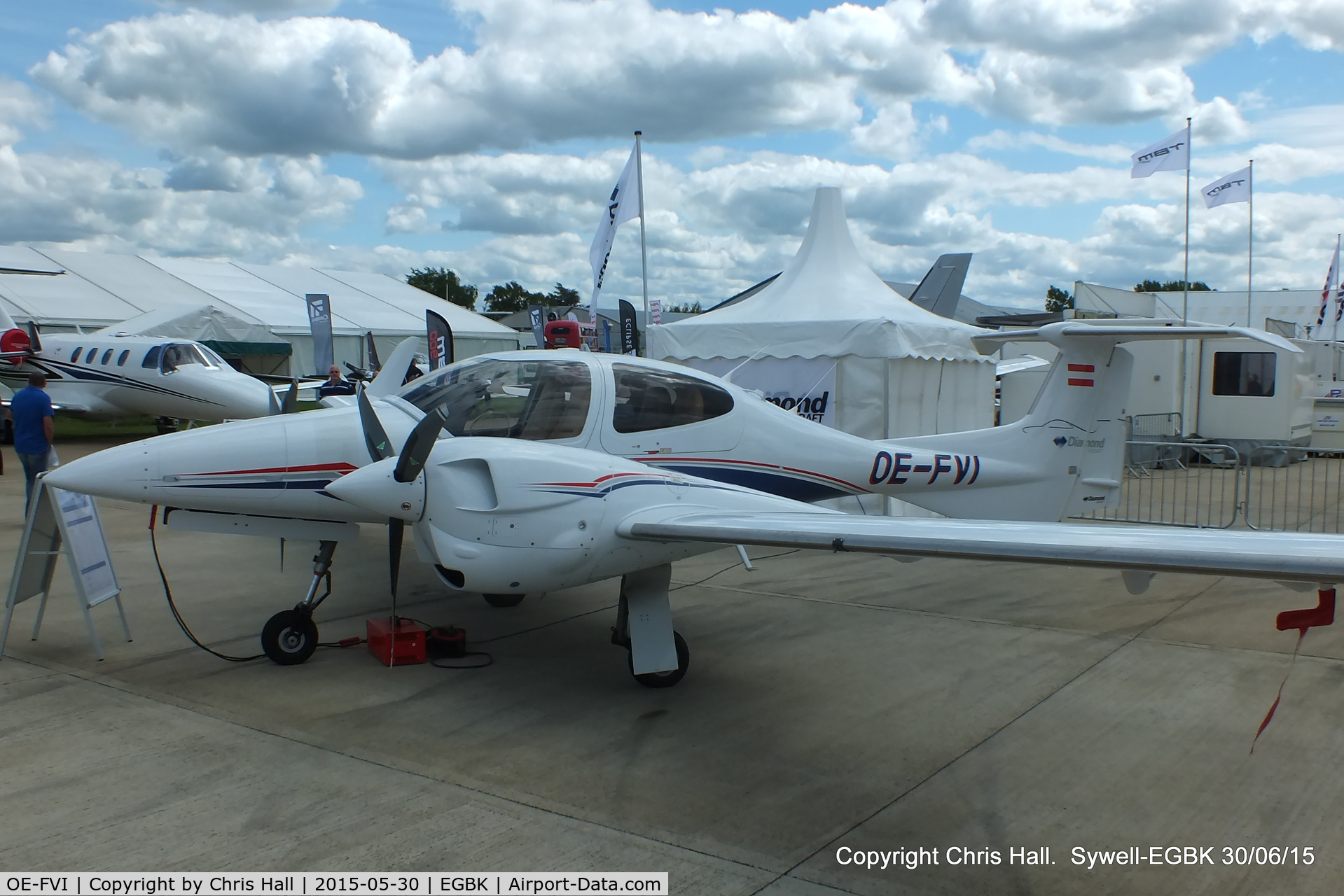 OE-FVI, Diamond DA-42NG Twin Star C/N 42.N103, at Aeroexpo 2015