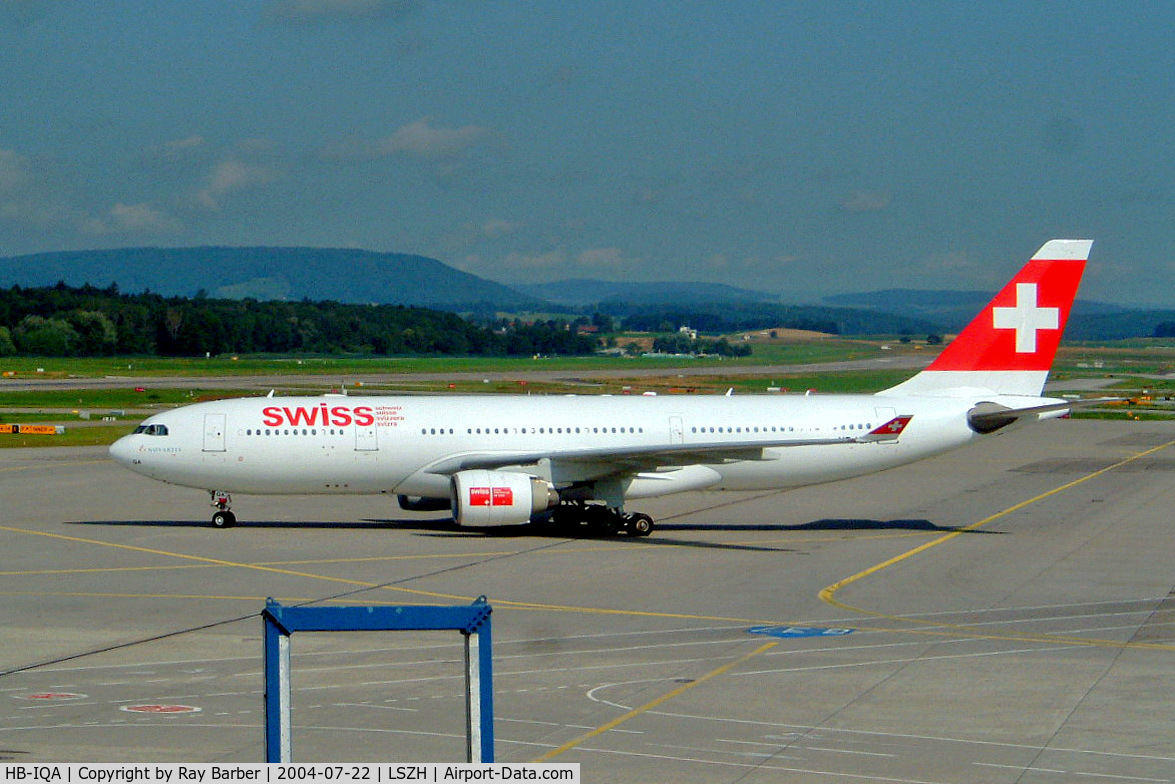 HB-IQA, 1998 Airbus A330-223 C/N 229, Airbus A330-223 [229] (Swiss International Air Lines) Zurich~HB 22/07/2004