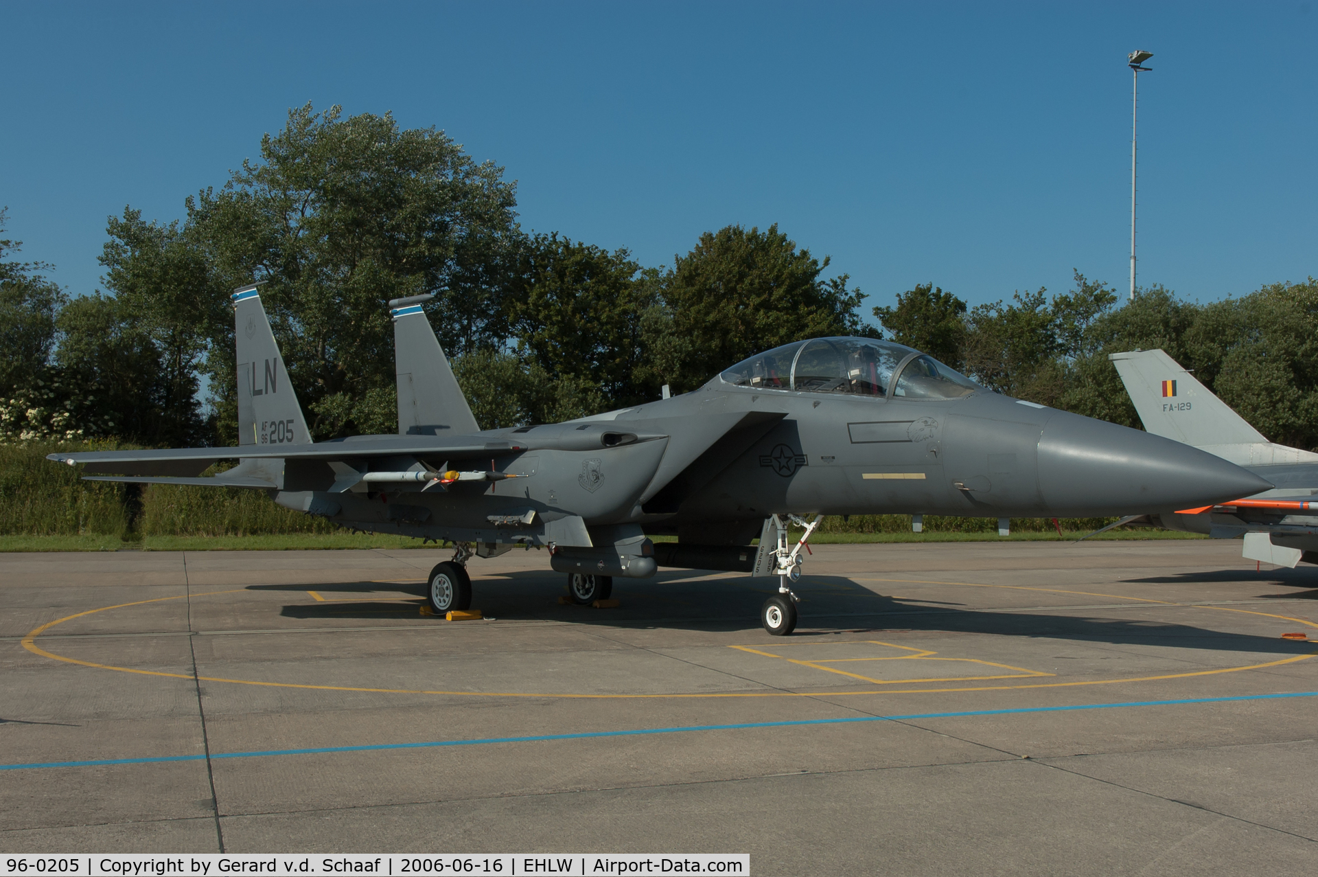 96-0205, 1996 McDonnell Douglas F-15E Strike Eagle C/N 1343/E215, Leeuwarden, June 2006