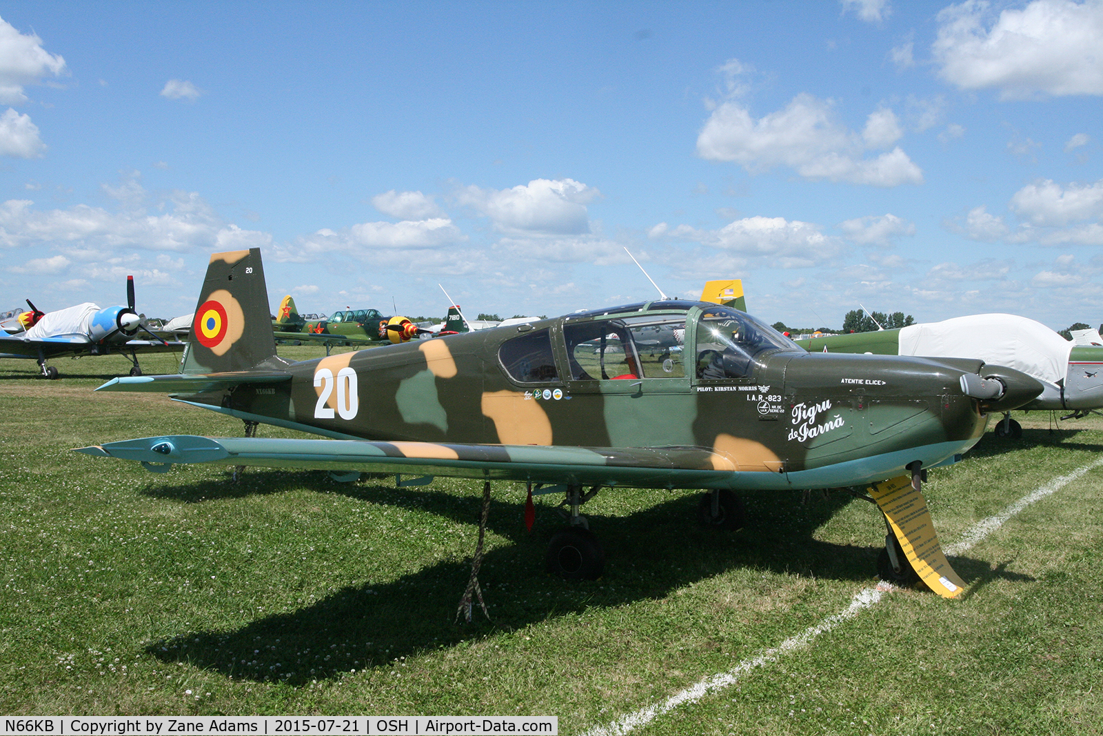 N66KB, 1976 IAR IAR-823 C/N 22, 2015 EAA AirVenture - Oshkosh, Wisconsin