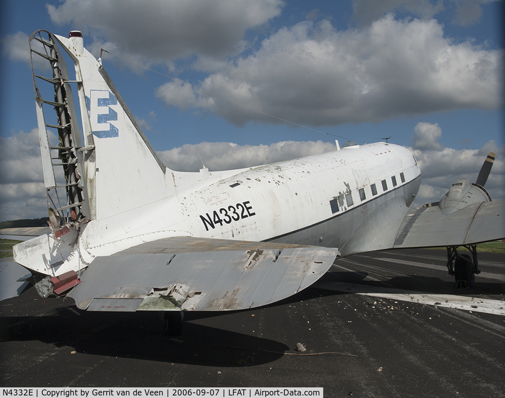 N4332E, Douglas DC3C C/N 32561, In the far westerly corner of the airfield