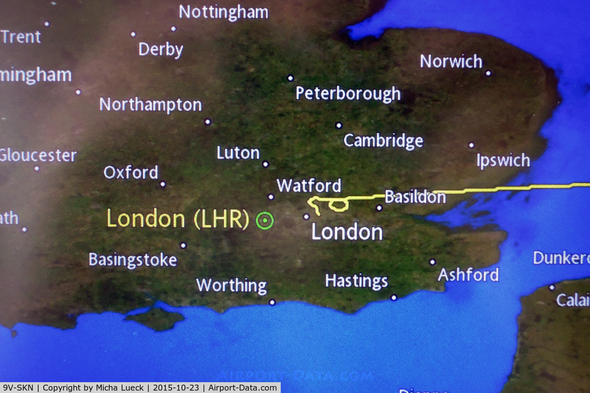 9V-SKN, 2011 Airbus A380-841 C/N 071, After 14+ hours (SIN-LHR), holding at Heathrow is not that much fun...