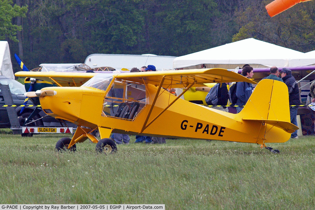 G-PADE, 2004 Escapade Jabiru(3) C/N BMAA/HB/369, Just Aircraft Escapade Jabiru (3) [BMAA/HB/369] Popham~G 05/05/2007