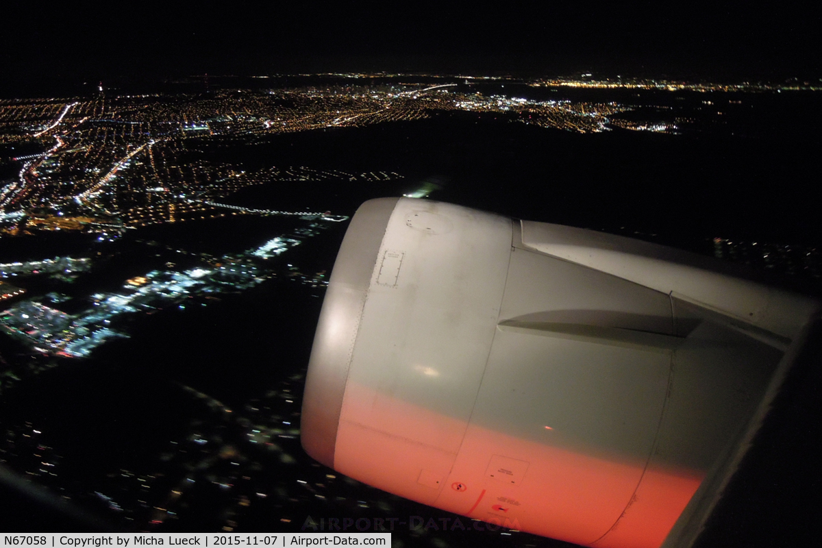 N67058, 2002 Boeing 767-424/ER C/N 29453, After a 2.5hr technical delay we are finally climbing out of SFO, on our way to HNL