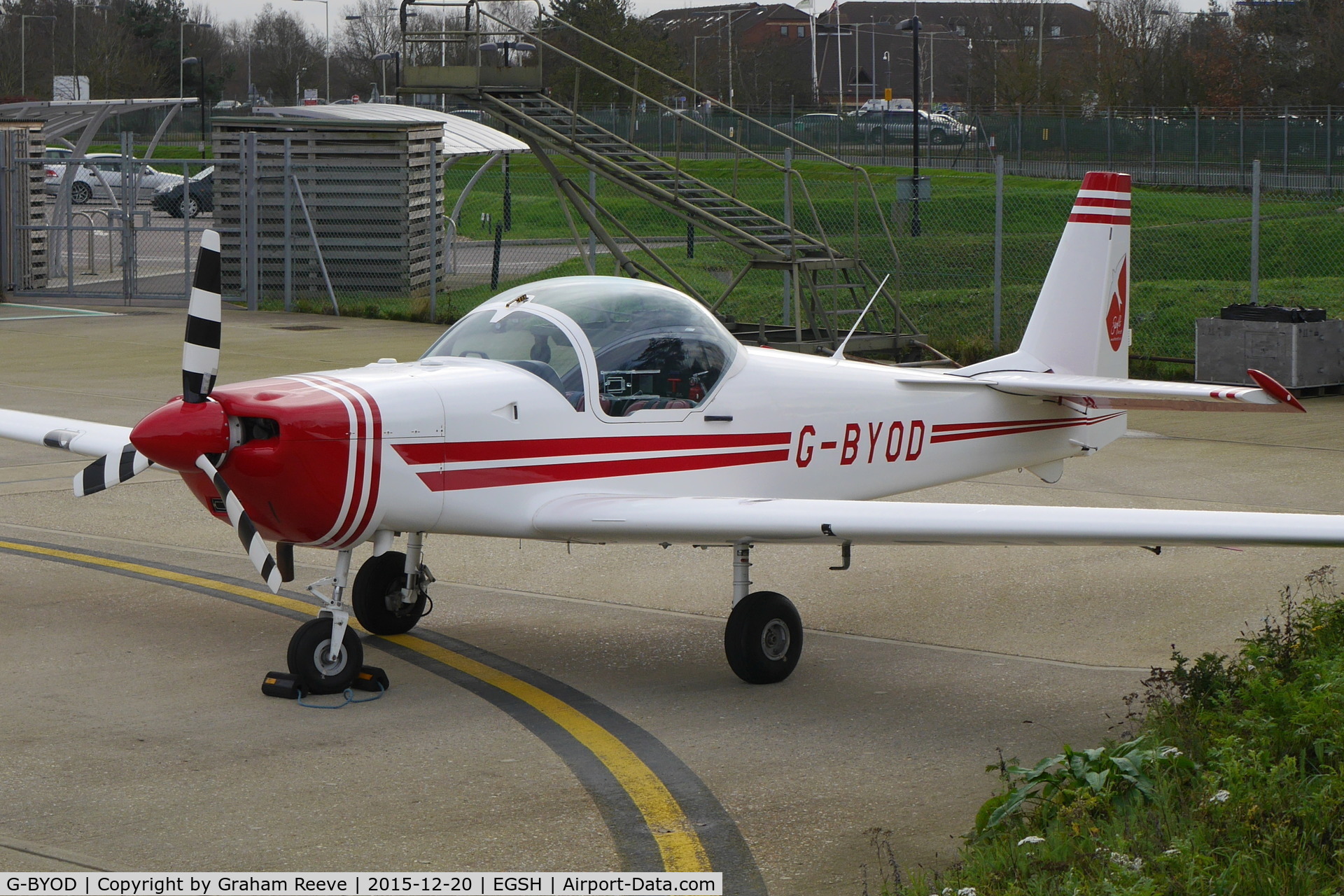 G-BYOD, 2001 Slingsby T-67M-200 Firefly C/N 2265, Parked at Norwich.
