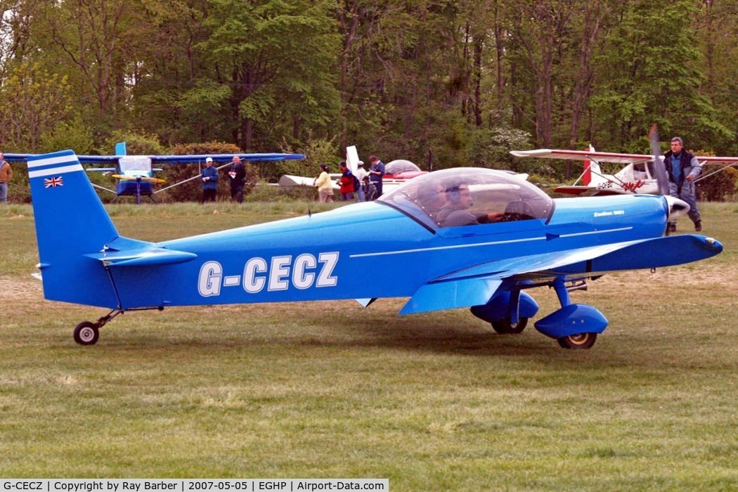 G-CECZ, 2006 Zenair CH-601XL C/N PFA 162B-14458, Zenair CH.601XL Zodiac [PFA 162B-14458] Popham~G 05/05/2007