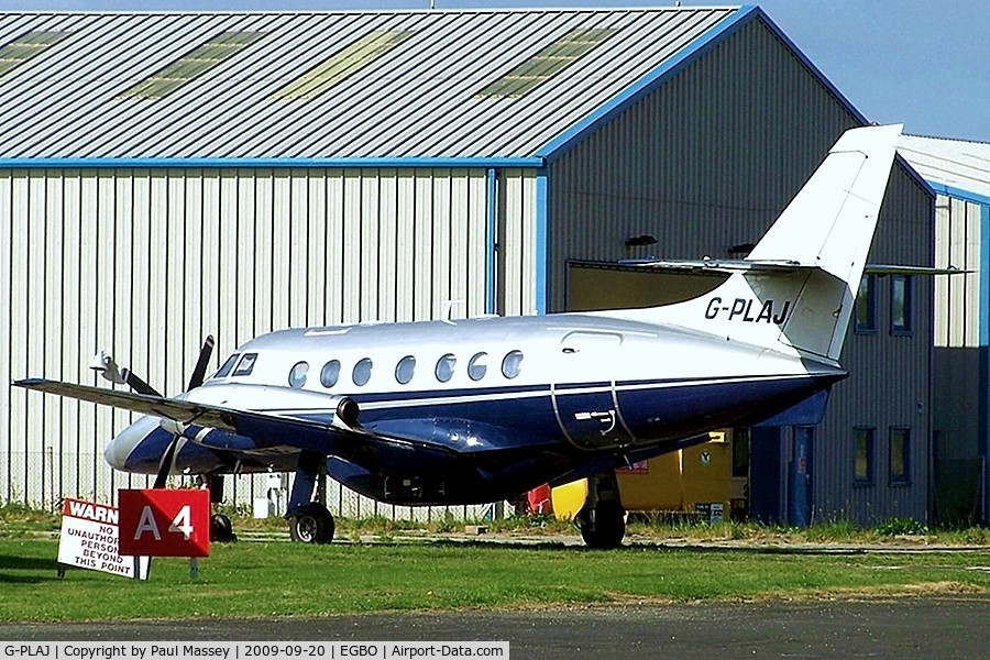 G-PLAJ, 1987 British Aerospace BAe-3112 Jetstream 31 C/N 738, Based when photographed. EX:-N2274C,C-GJPH.
