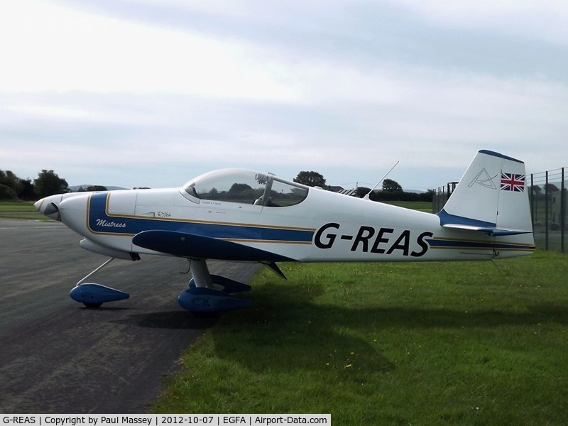 G-REAS, 1995 Vans RV-6A C/N PFA 181-12188, @ Aberporth Airport -Wales.