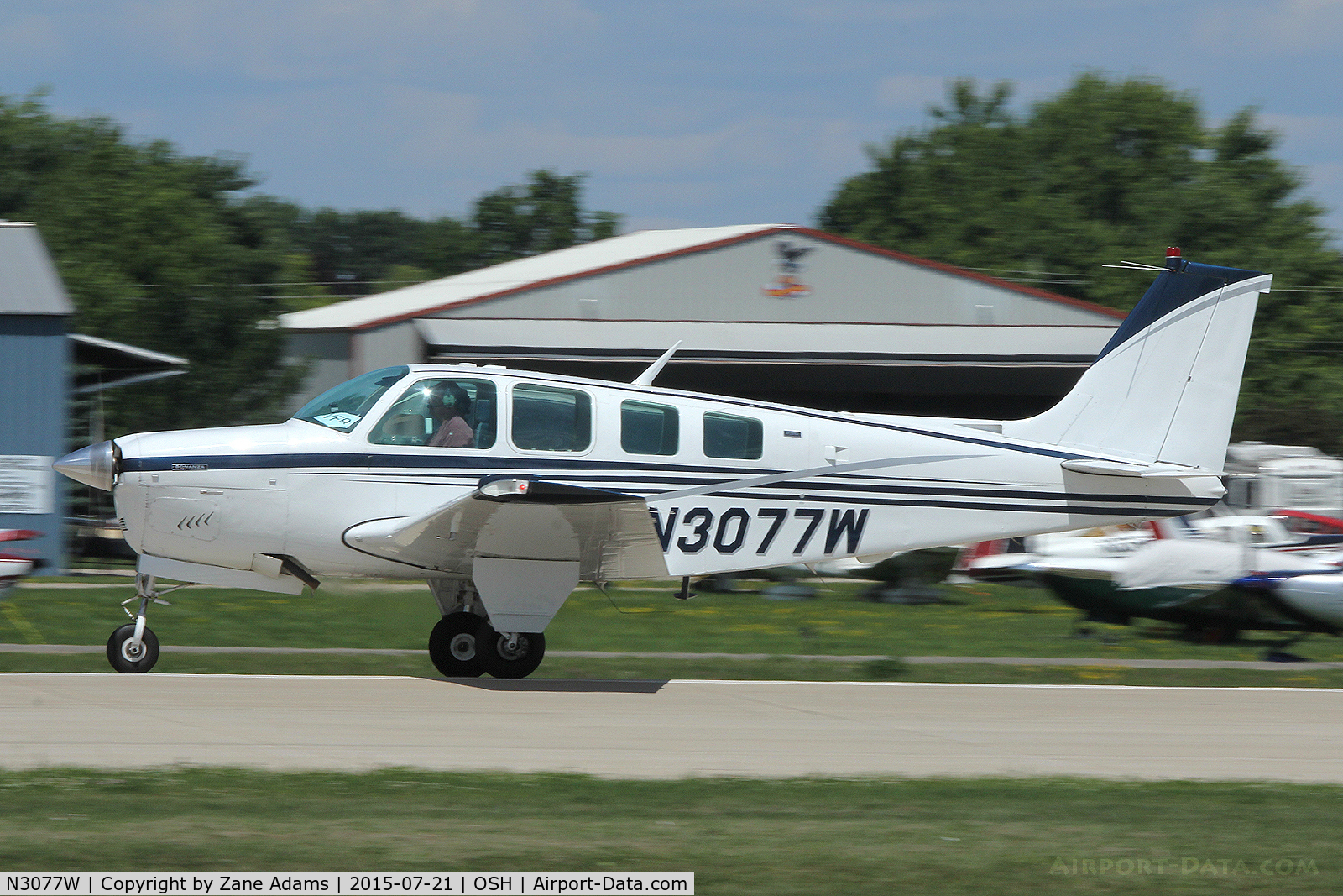 N3077W, 1973 Beech A36 Bonanza 36 C/N E-496, 2015 EAA AirVenture - Oshkosh, Wisconsin