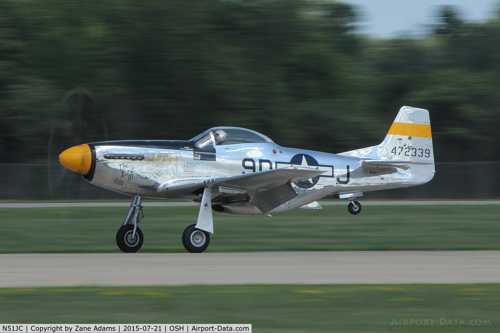 N51JC, 1944 North American P-51D Mustang C/N 122-38798, 2015 EAA AirVenture - Oshkosh, Wisconsin