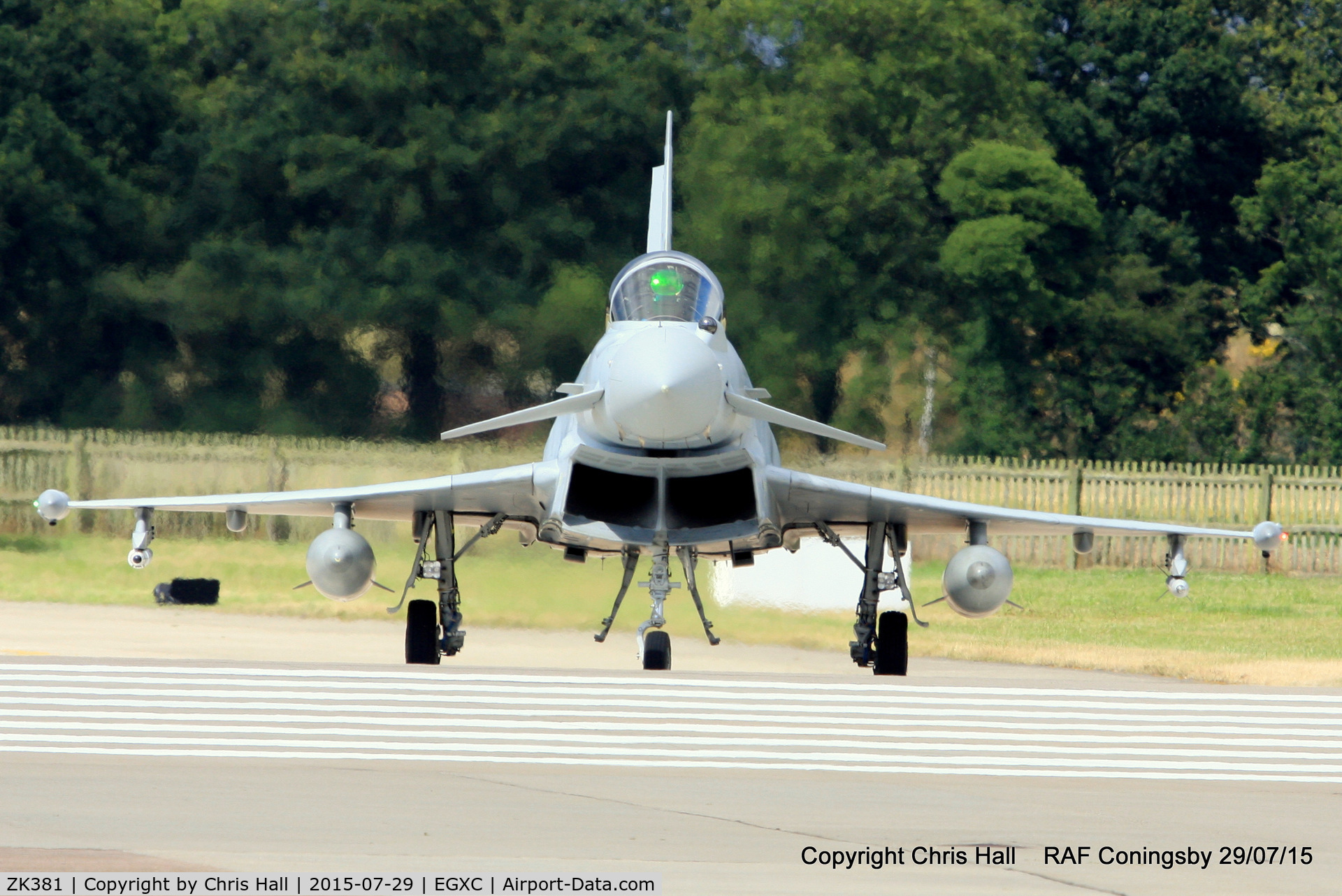 ZK381, Eurofighter EF-2000 Typhoon T.3 C/N BT026/316, RAF 6 Sqn