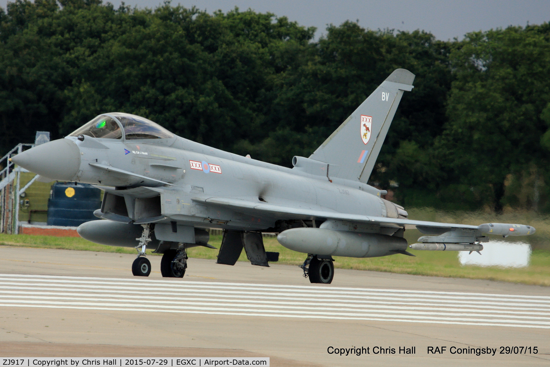 ZJ917, 2005 Eurofighter EF-2000 Typhoon FGR4 C/N 0059/BS008, RAF 29 Sqn