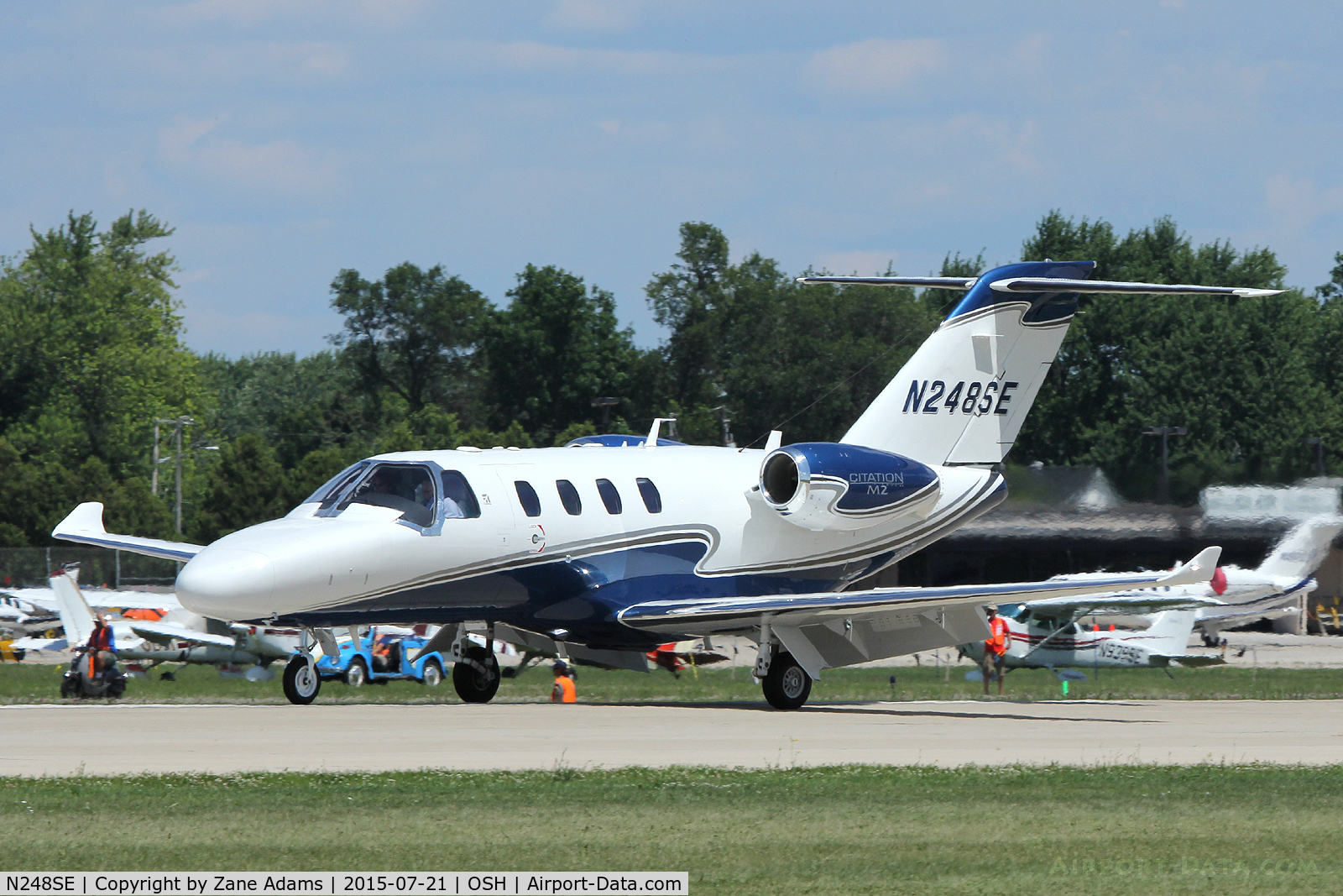 N248SE, 2014 Cessna 525 Citation M2 C/N 525-0847, 2015 EAA AirVenture - Oshkosh, Wisconsin