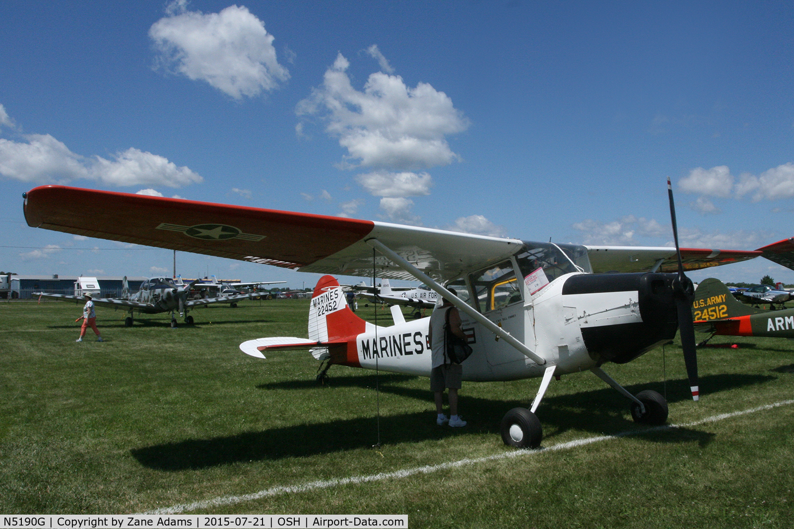 N5190G, 1951 Cessna 305A C/N 22452, 2015 EAA AirVenture - Oshkosh, Wisconsin