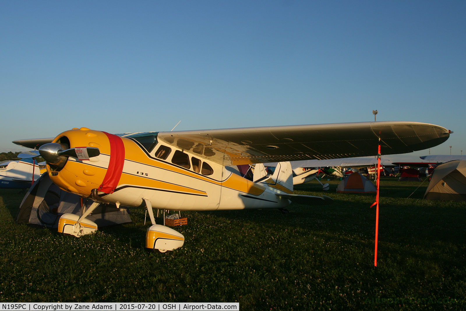 N195PC, 1954 Cessna 195B Businessliner C/N 16140, 2015 - EAA AirVenture - Oshkosh Wisconsin.