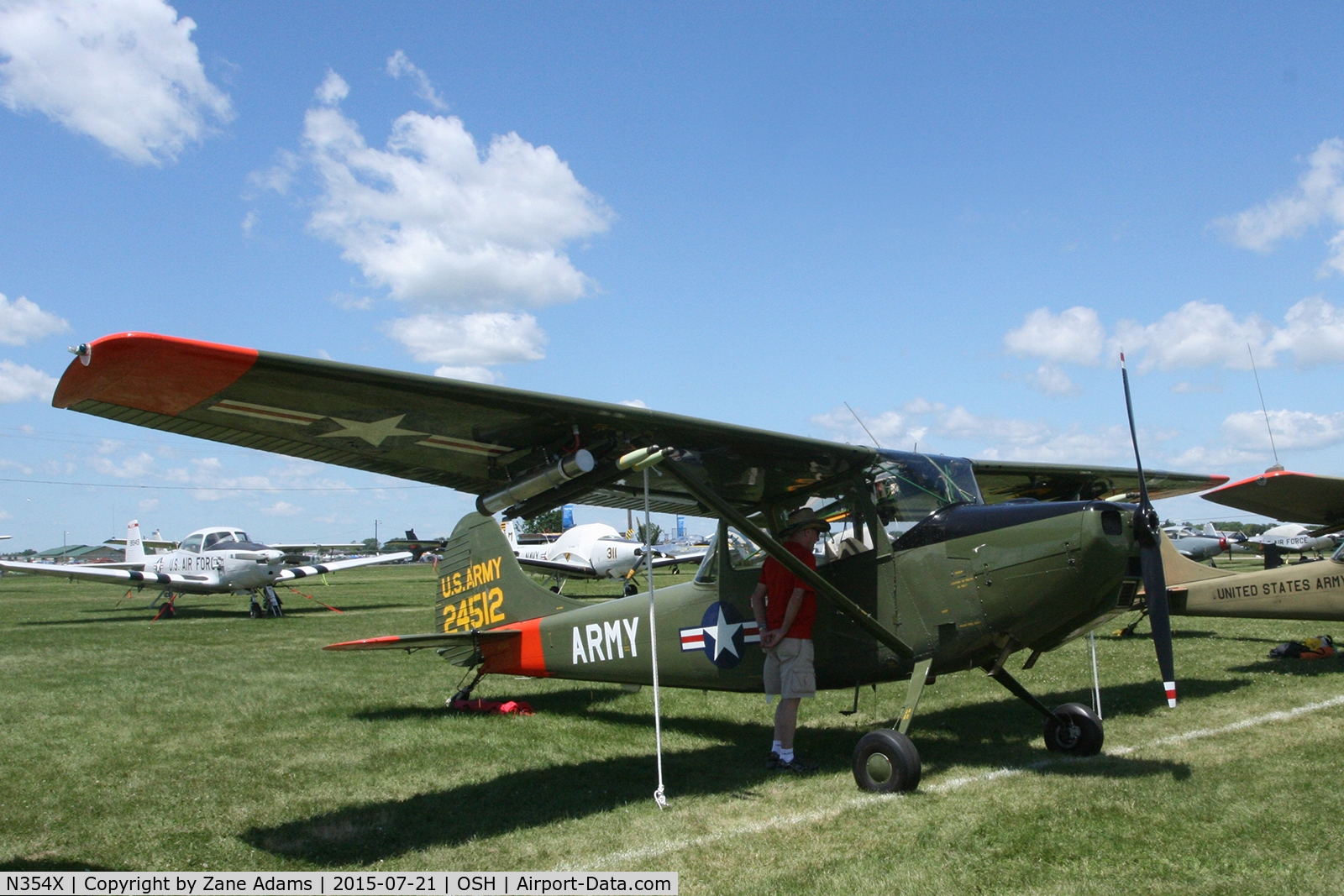 N354X, 1957 Cessna L-19E Bird Dog C/N 24512, 2015 EAA AirVenture - Oshkosh Wisconsin