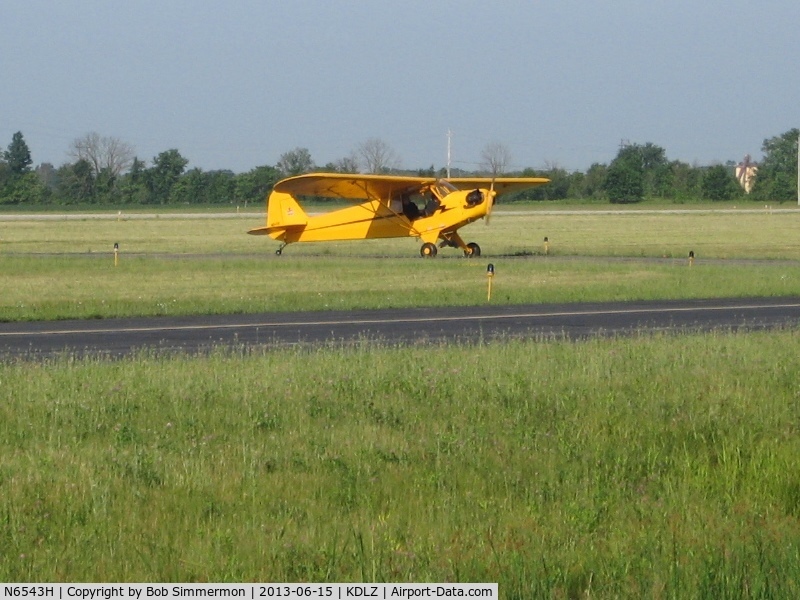 N6543H, 1946 Piper J3C-65 Cub C/N 19735, EAA Fly-in at Delaware, Ohio