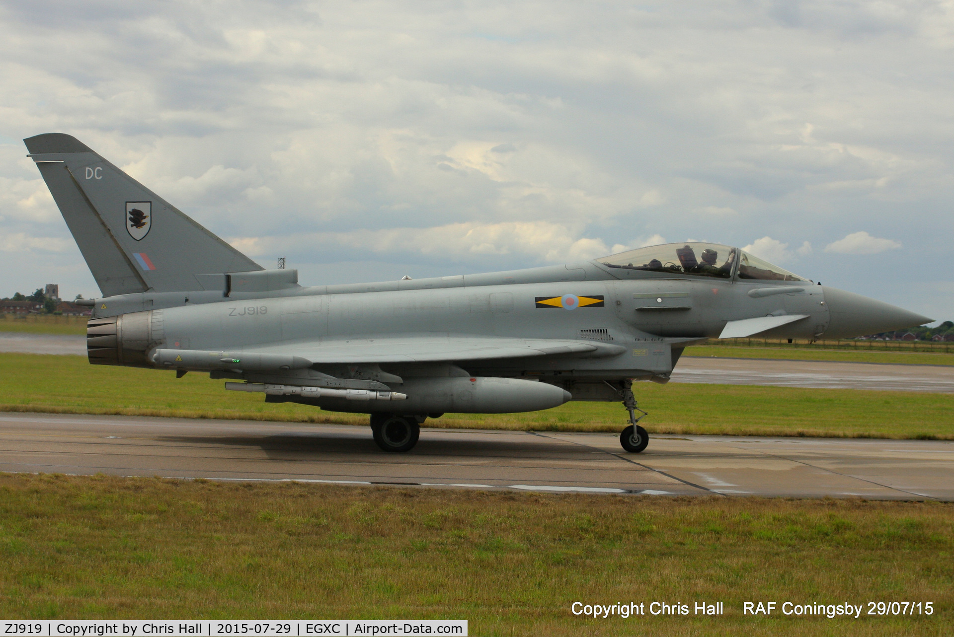 ZJ919, 2006 Eurofighter EF-2000 Typhoon FGR4 C/N 0064/BS010, RAF 11(F) Sqn