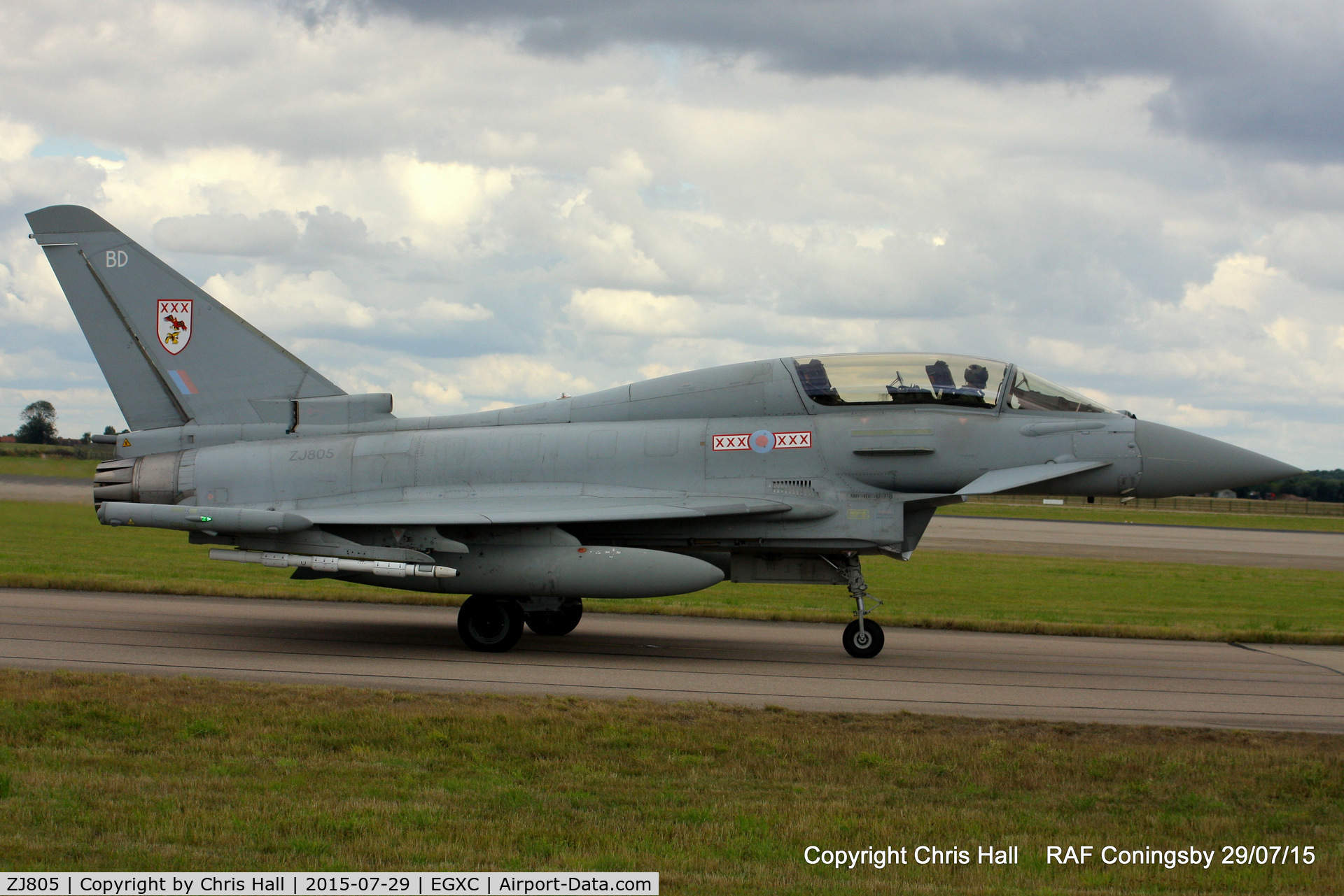 ZJ805, 2004 Eurofighter EF-2000 Typhoon T1 C/N 0019/BT006, RAF 29(R) Sqn