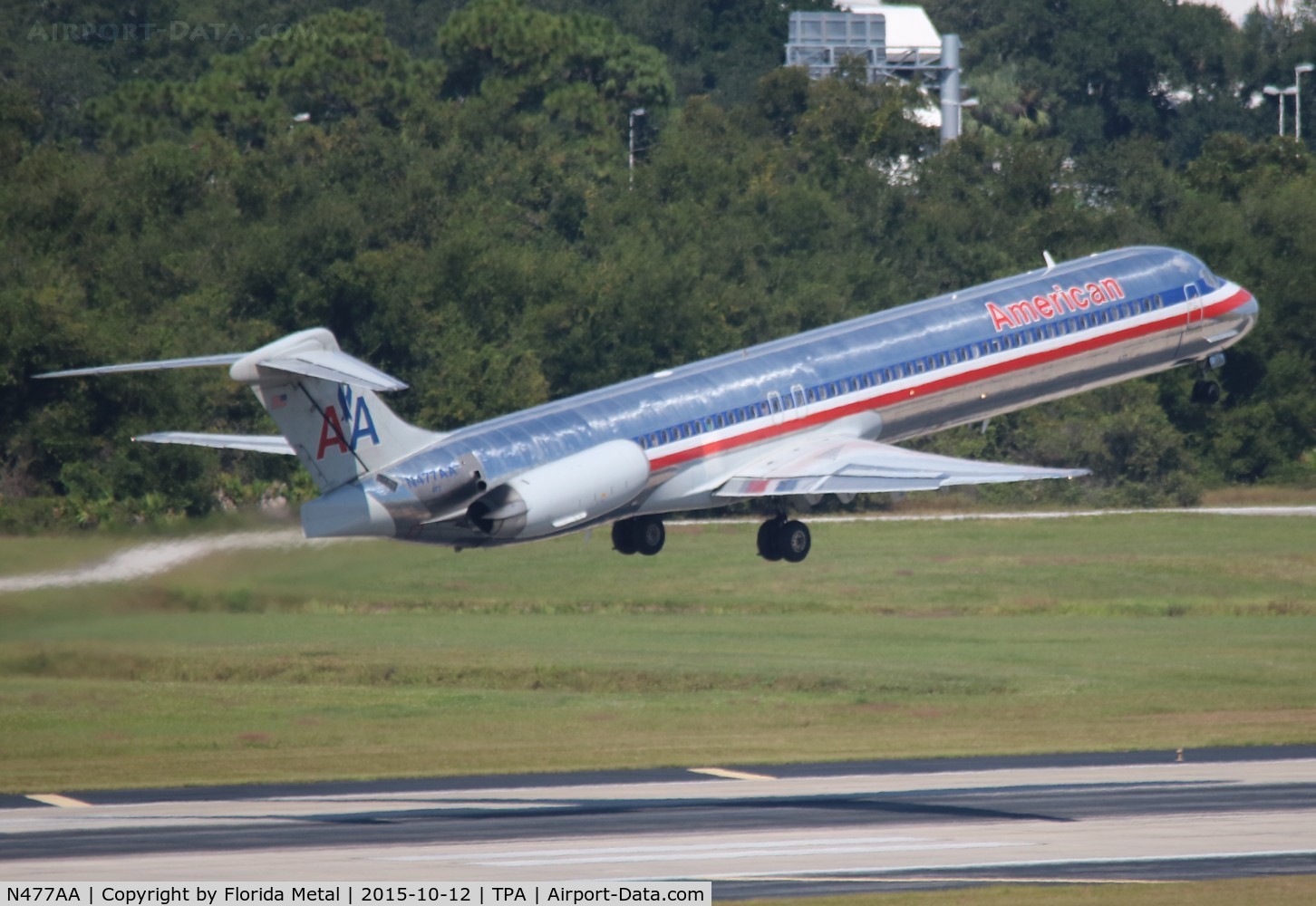 N477AA, 1988 McDonnell Douglas MD-82 (DC-9-82) C/N 49652, American