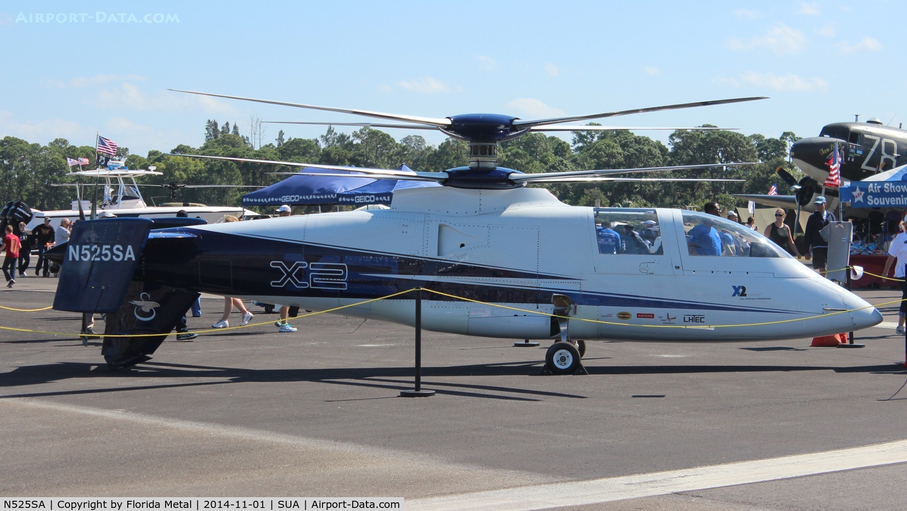 N525SA, 2008 Schweizer SHM-41A C/N 0001, Sikorsky X2