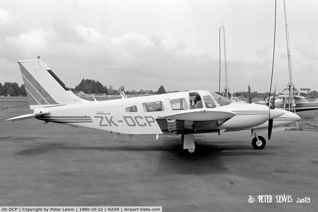 ZK-DCP, 1980 Piper PA-34-200T Seneca II C/N 34-8070355, Secretary for Transport, Wellington