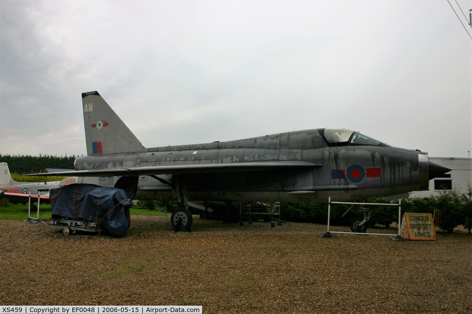 XS459, English Electric Lightning T.5 C/N 95019, since been repainted