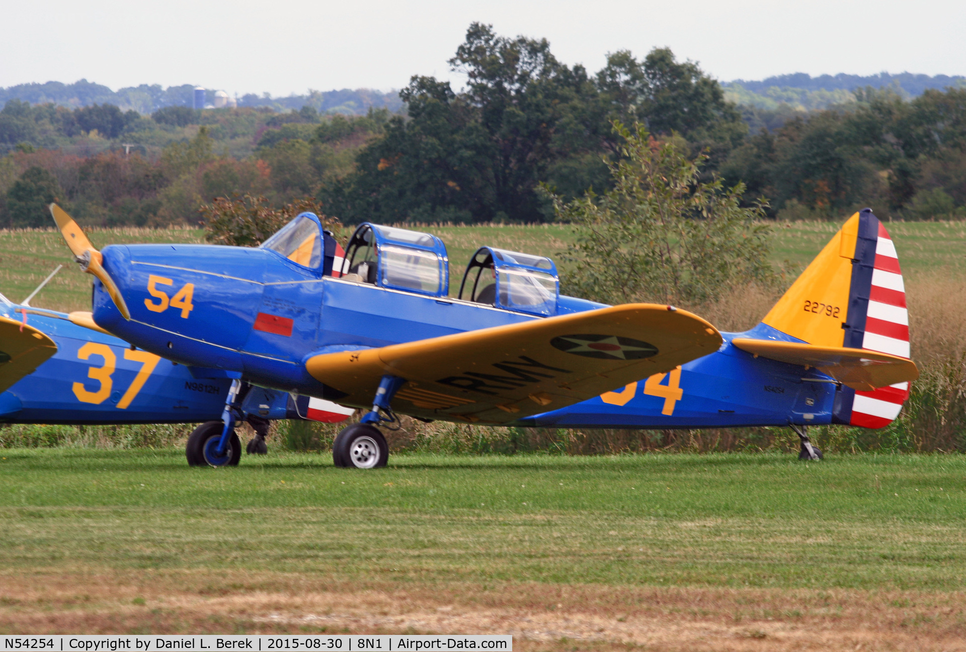 N54254, 1941 Fairchild M-62A-3 Cornell II C/N T42-1831, This beautiful trainer made an appearance at Grimes Airport, August 2015.