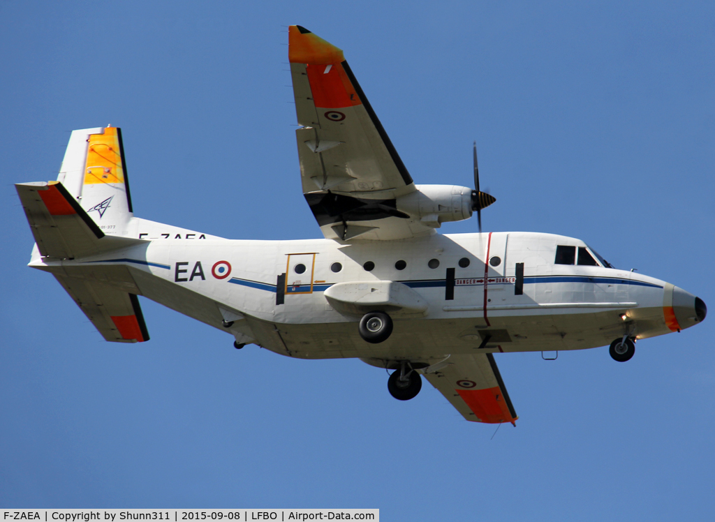 F-ZAEA, CASA C-212-A12 Aviocar 100 C/N 377, Landing rwy 32L