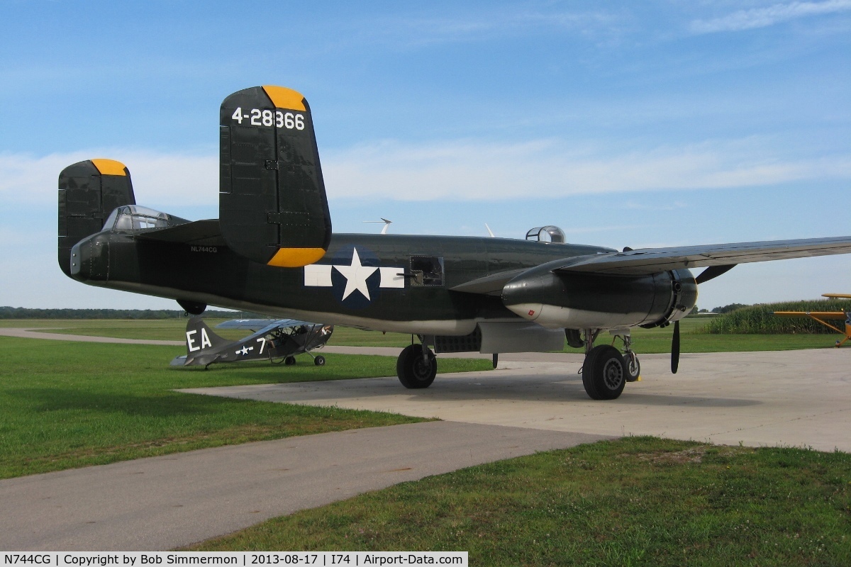 N744CG, 1944 North American B-25N Mitchell C/N 108-32141, Champagne Aviation Museum - Urbana, Ohio