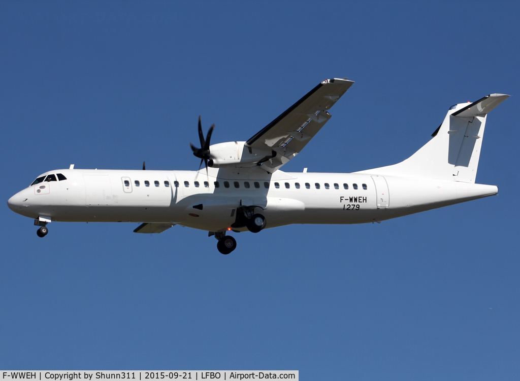 F-WWEH, 2015 ATR 72-600 C/N 1279, C/n 1279 - For unknown operator