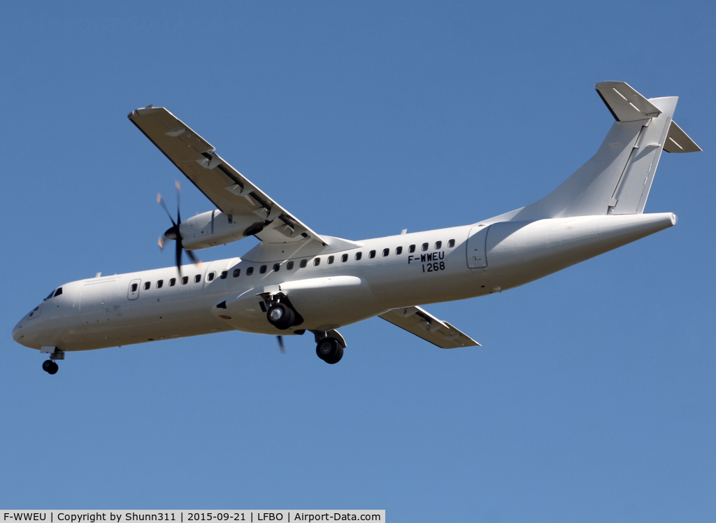 F-WWEU, 2015 ATR 72-600 (72-212A) C/N 1268, C/n 1268 - For unknown operator