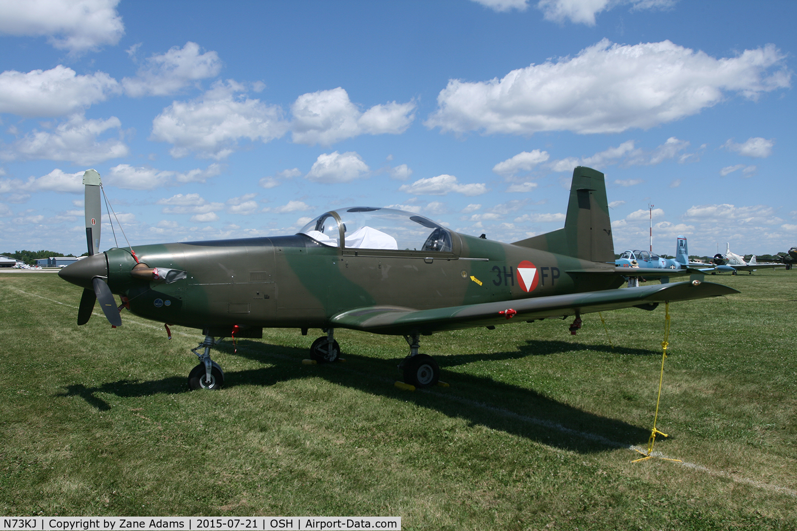 N73KJ, 1985 Pilatus PC-7 C/N 487, 2015 - EAA AirVenture - Oshkosh Wisconsin