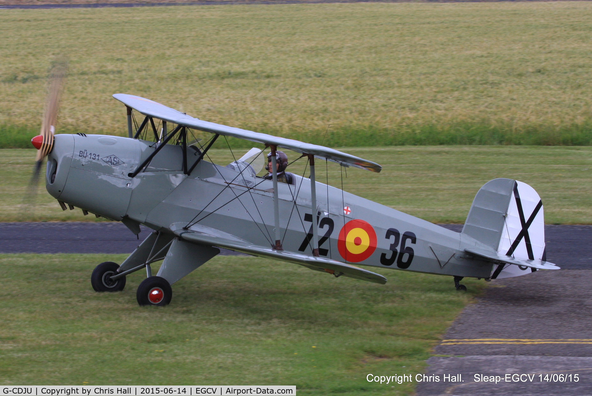 G-CDJU, 1954 CASA 1-131E Jungmann C/N 1078, Sleap resident