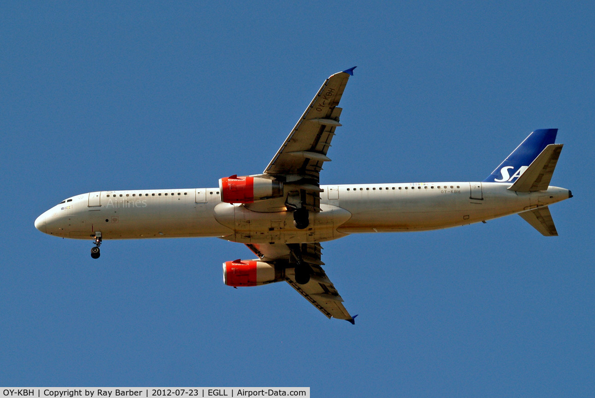 OY-KBH, 2002 Airbus A321-232 C/N 1675, Airbus A321-231 [1675] (SAS Scandinavian Airlines) Home~G 23/07/2012. On approach 27R.