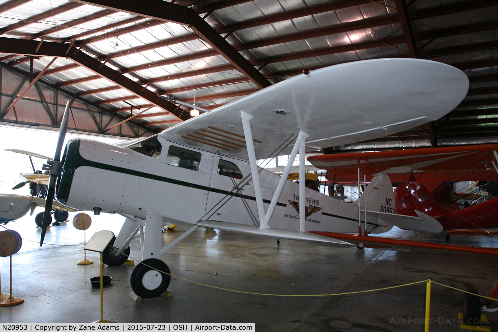 N20953, 1939 Waco ARE C/N 5080, 2015 EAA AirVenture - Oshkosh, Wisconsin