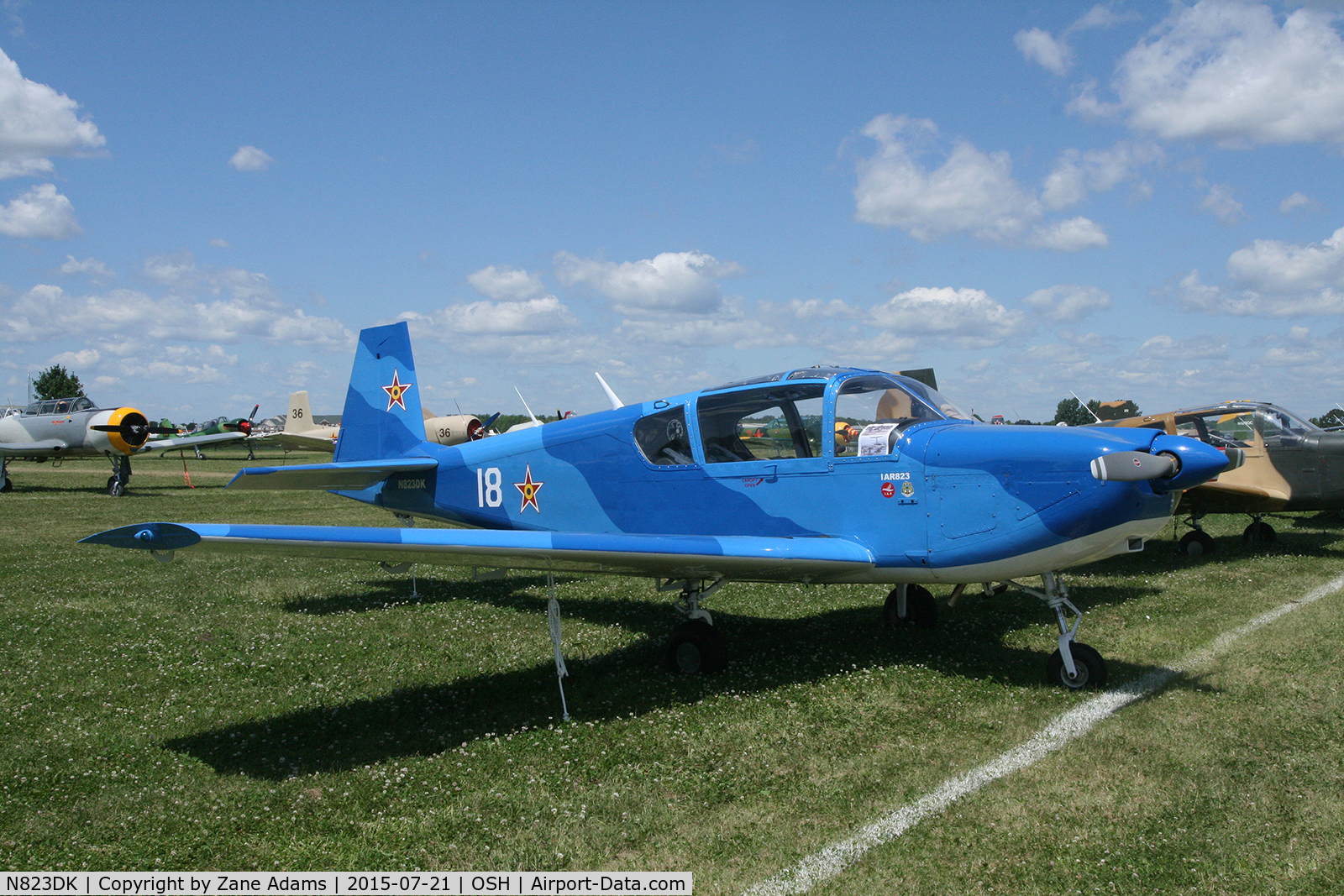 N823DK, 1975 IAR IAR-823 C/N 17, 2015 EAA AirVenture - Oshkosh, Wisconsin