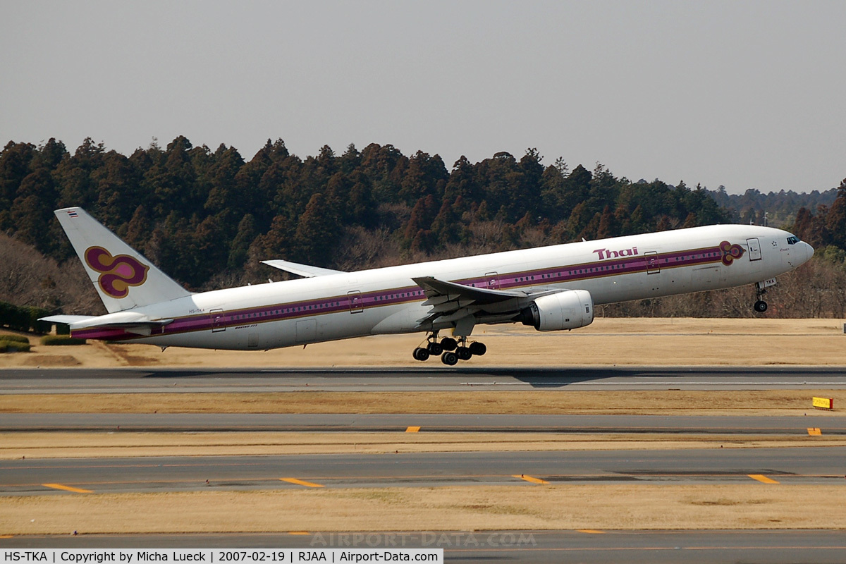 HS-TKA, 1998 Boeing 777-3D7 C/N 29150, At Narita