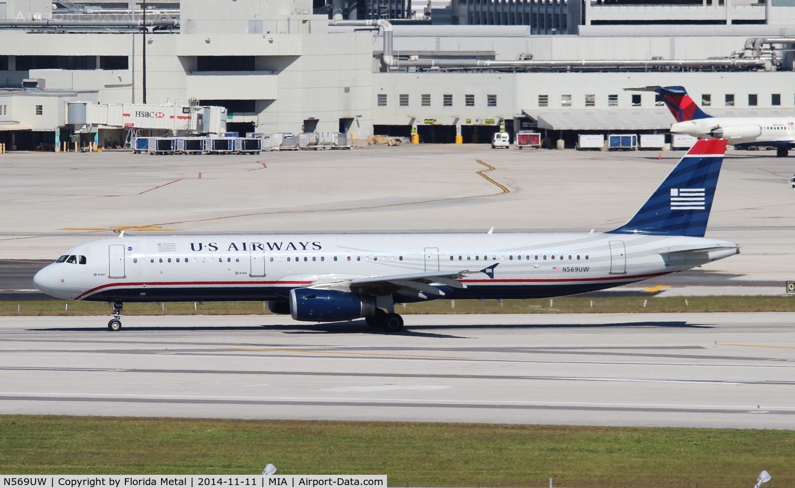 N569UW, 2013 Airbus A321-231 C/N 5763, USAirways