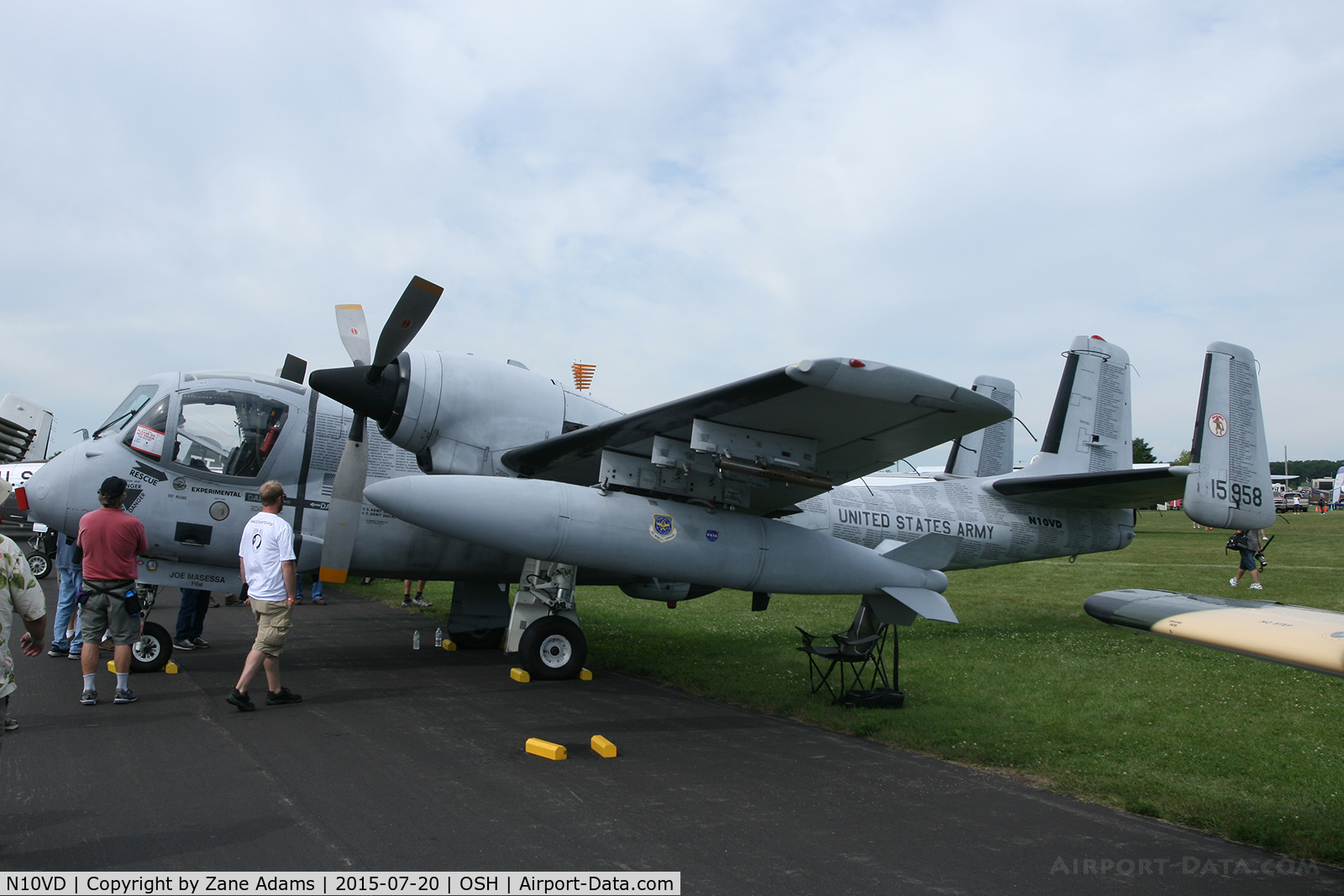 N10VD, 1968 Grumman OV-1D Mohawk C/N 162C, 2015 EAA AirVenture - Oshkosh, Wisconsin