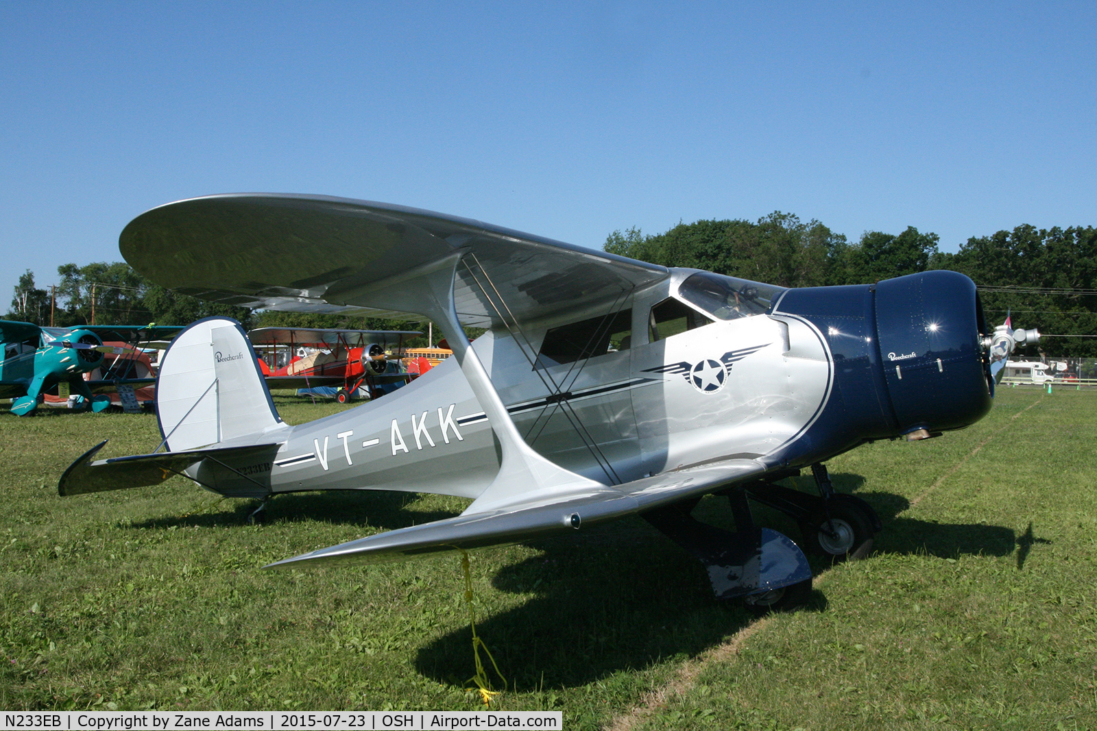 N233EB, 1938 Beech E17B C/N 233, 2015 EAA AirVenture - Oshkosh, Wisconsin