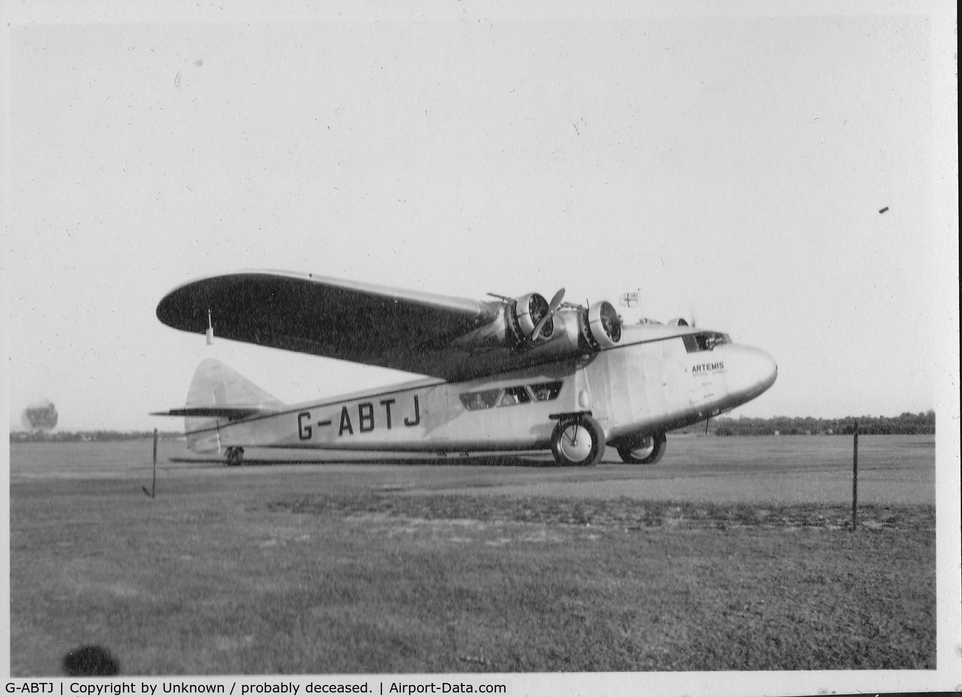 G-ABTJ, Armstrong Whitworth AW15 Atlanta C/N AW743, Probably Cape Town Municipal Airport. I have a few more shots taken on the same day.