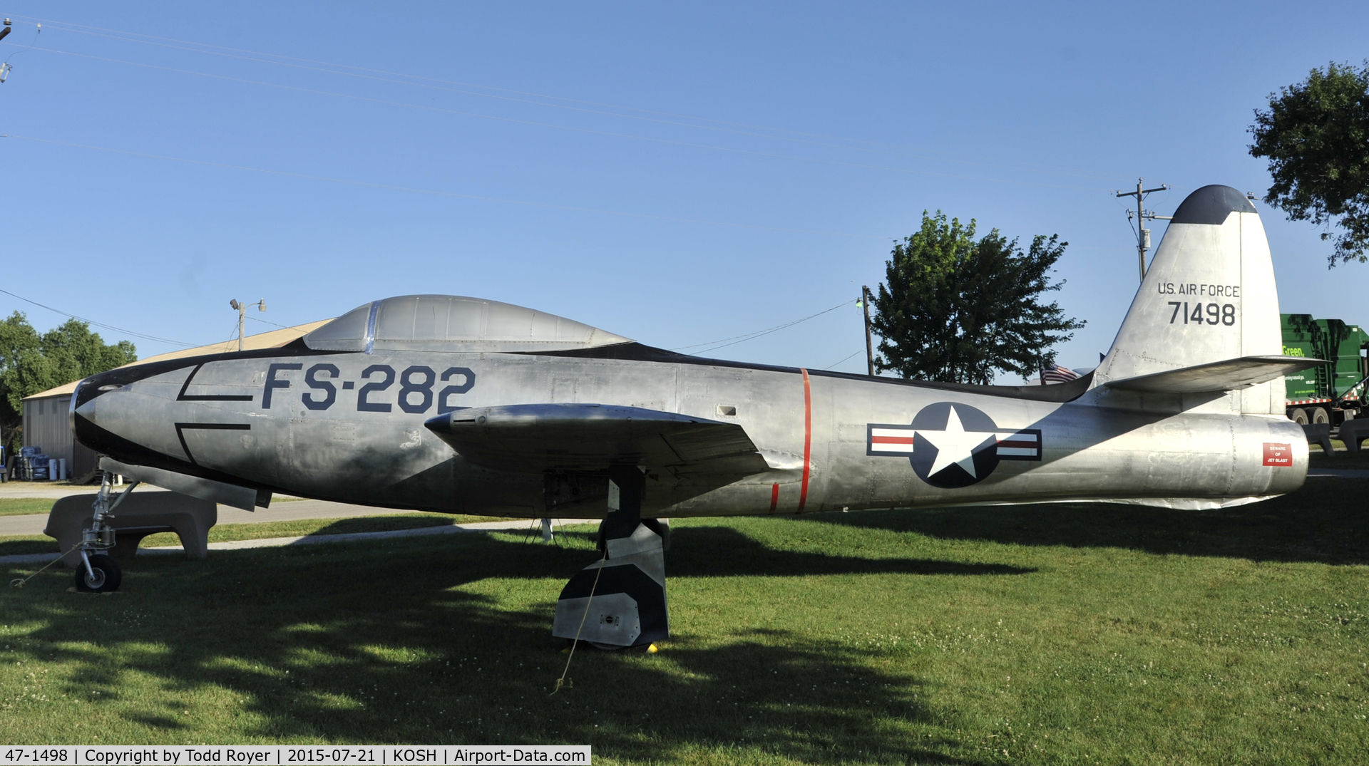 47-1498, 1947 Republic F-84C Thunderjet C/N Not found 47-1498, Airventure 2015