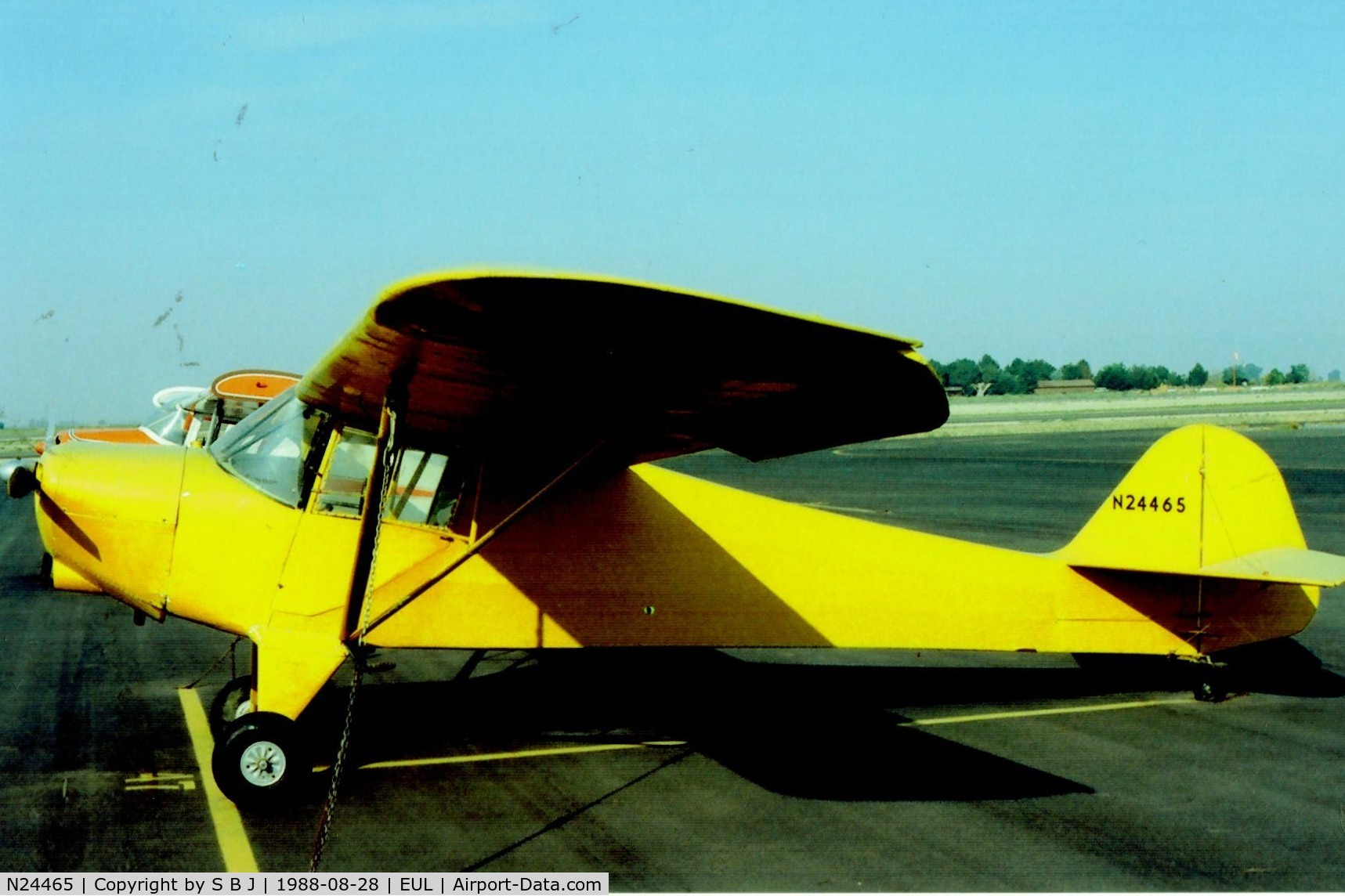 N24465, 1940 Taylorcraft BC-65 C/N 1802, 465 when it was for sale in Caldwell,ID in 1988.
