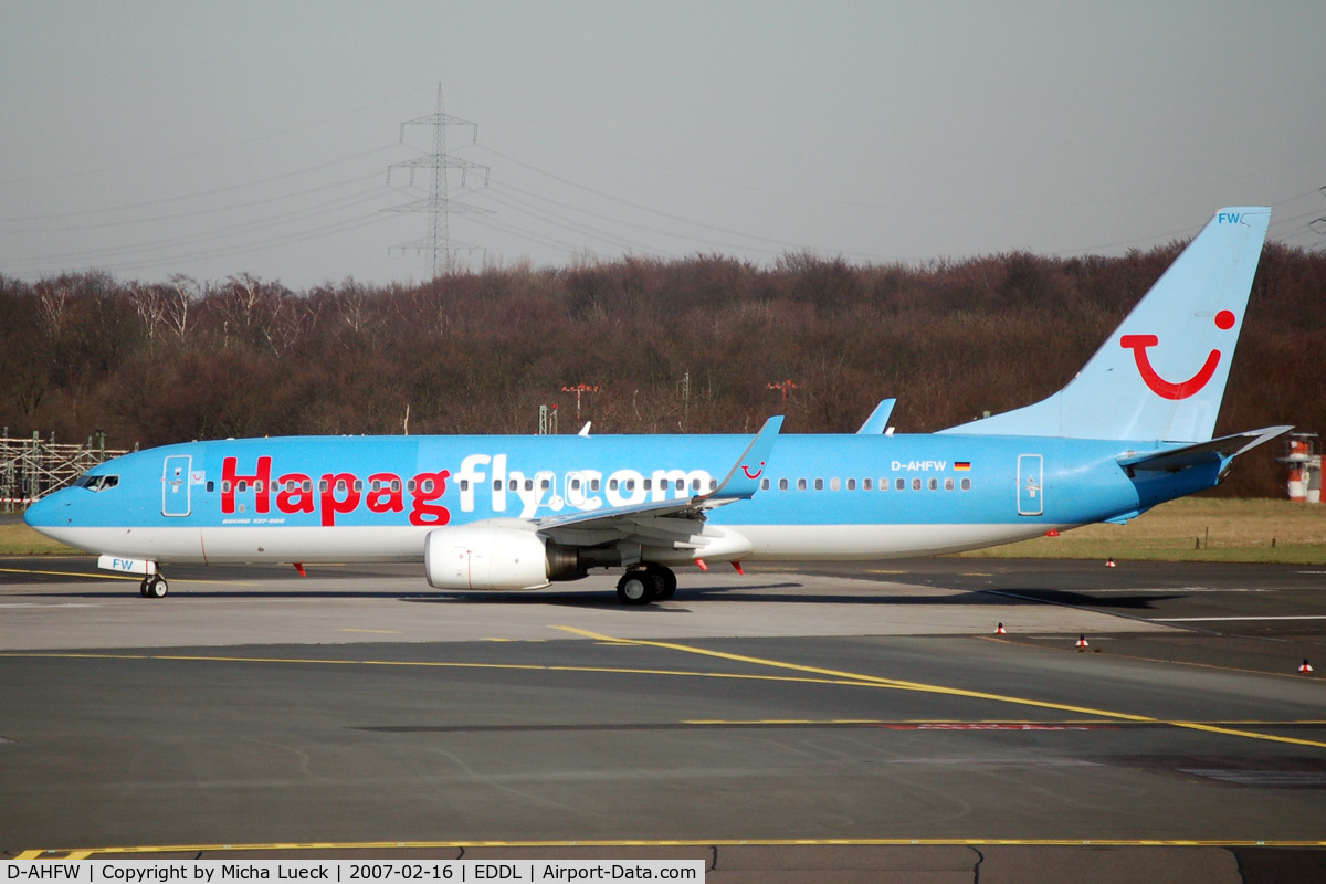 D-AHFW, 2001 Boeing 737-8K5 C/N 30882, At Düsseldorf